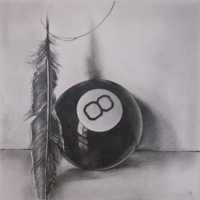 Billiard Art, Pool Balls Drawing Art, Pencil Drawing, Graphite